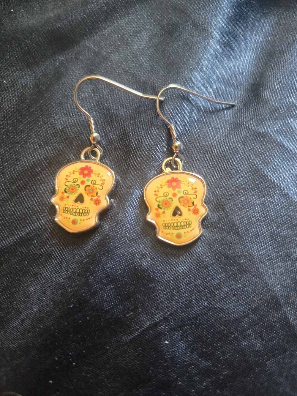 Sugar Skull Dangle Earrings - Women Jewelry